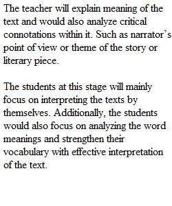 Gradual Release of Instructional Responsibility